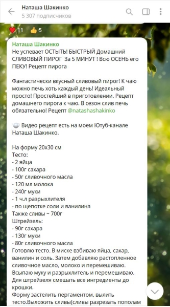 Что известно про ТГ-канал Наташи Шакинко, обзор проекта, отзывы