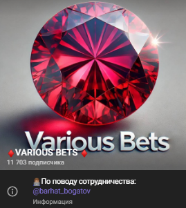 Various Bets  — ставки на настольный теннис, отзывы